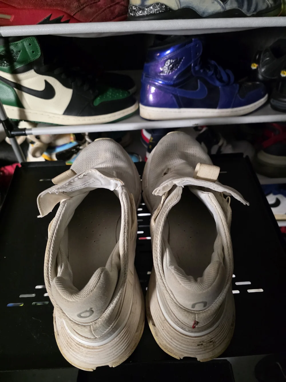🔥 On Running Men's Size 10.5 Cloudnova Athletic Shoes Off-White/Cream